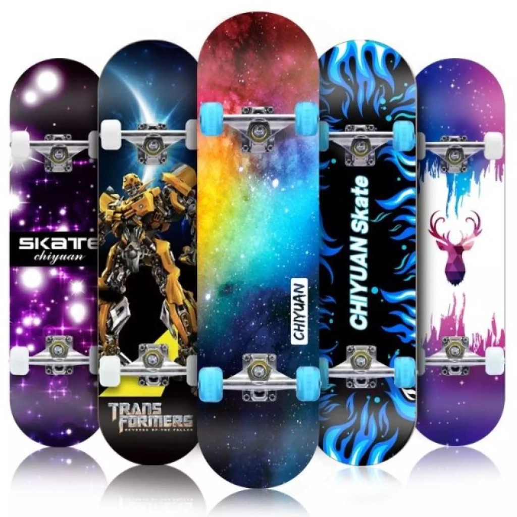 Ván Trượt Skateboard Cỡ Lớn 70Cm Đạt Chuẩn Thi Đấu Bánh Cao Su, Chống Trơn Trượt, Khung Hợp Kim Nhôm Chắc Chắn