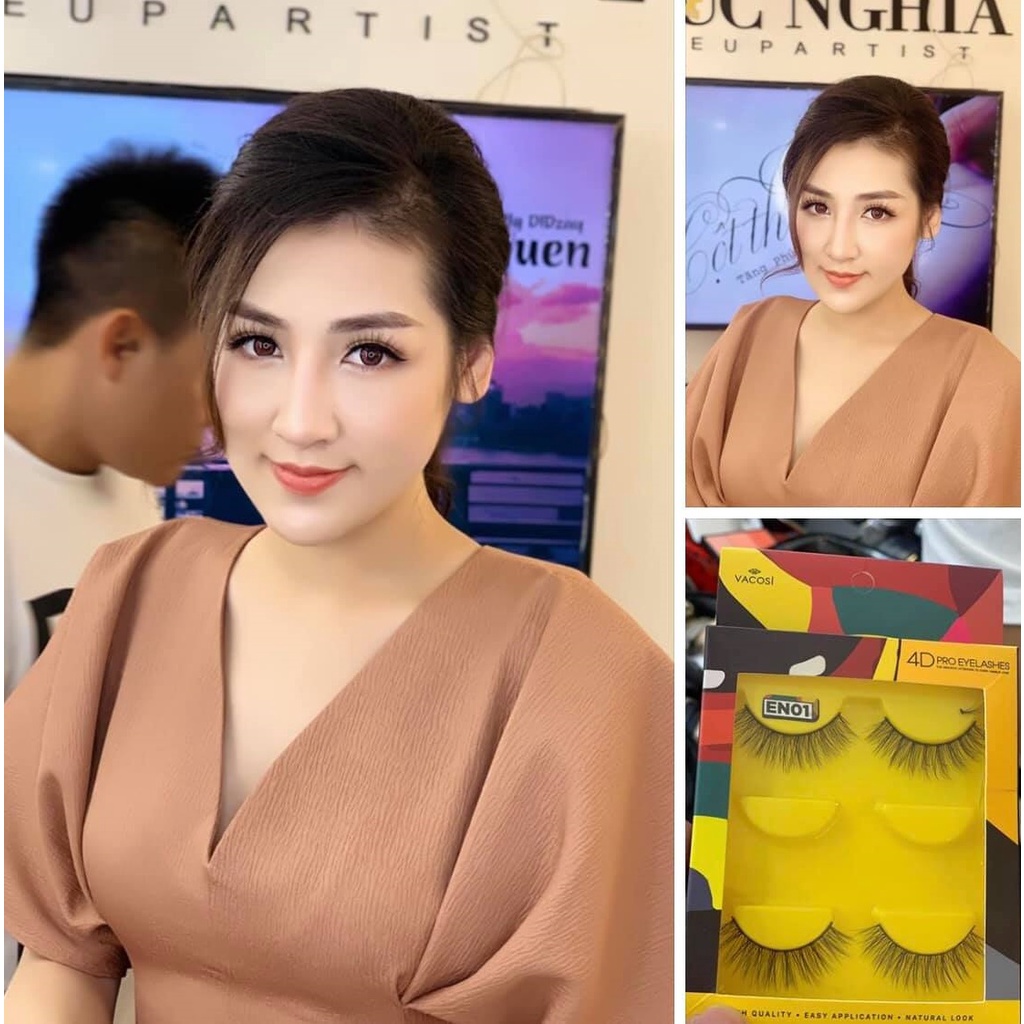 [HCM] Hộp 3 Cặp Lông Mi Giả Vacosi 4D Pro Eyelash