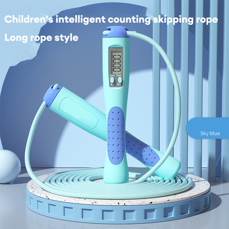 Children's smart skipping rope with rope wire slub jumping rope movement adjustable counting adult skipping rope