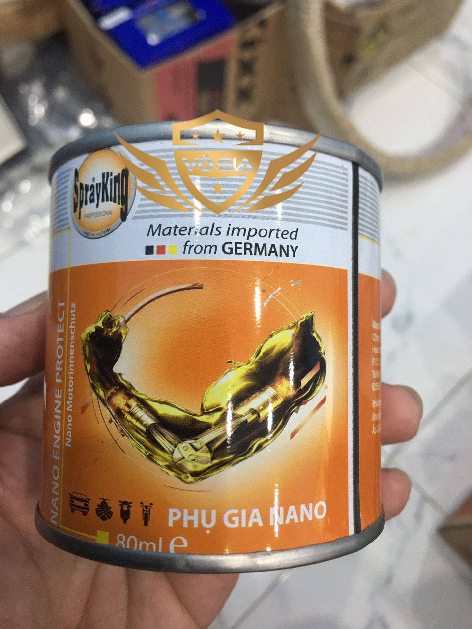 Súc động cơ, súc kim phun buồng đốt sprayking 100ml - công nghệ đức dùng cho xe máy và oto