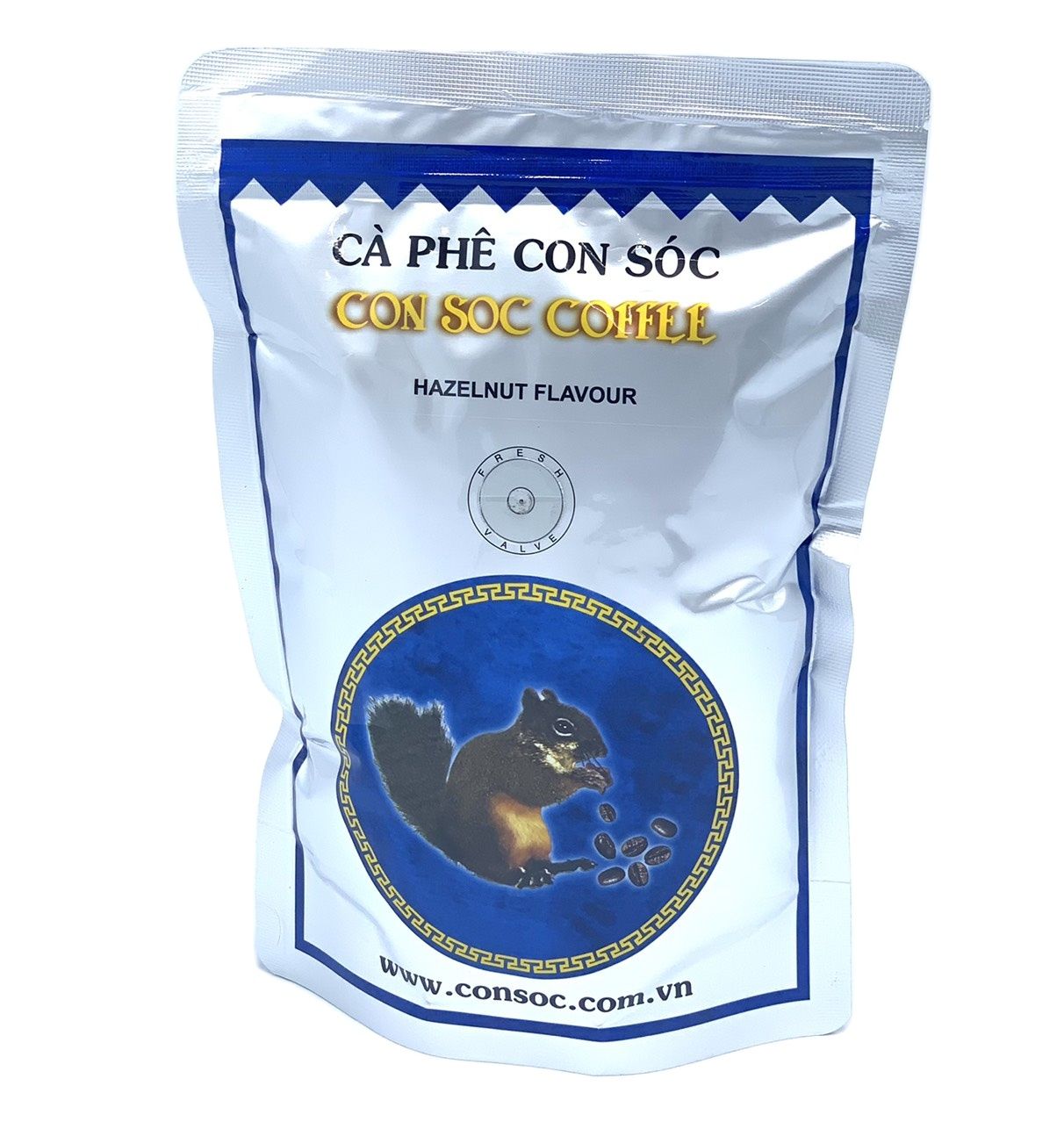 Cà phê Con Sóc Bịch 500gam Xanh - Cà phê pha phin