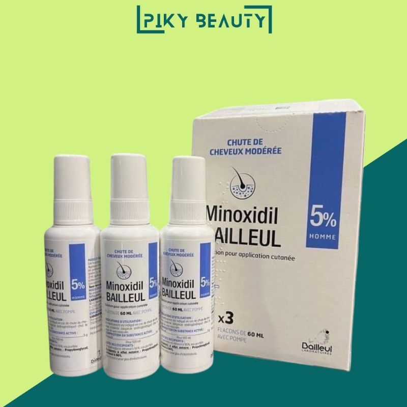Xịt mọc tóc Minoxidil Bailleul 2% 5% 60ml