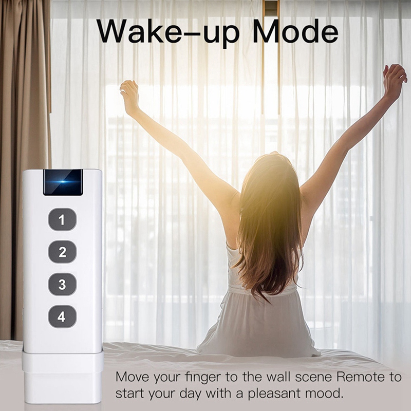 TUYA ZigBee Smart House Wireless Scene Switch 4 Gang Remote Portable Tuya Zigbee Hub Required No Limit to Control Device