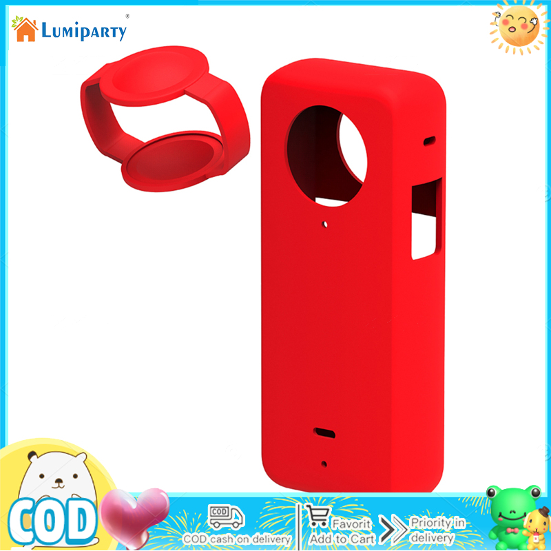 Silicone Case Compatible For Insta360 X3 Lens Protective Cover Panoramic Camera Body Shockproof Case