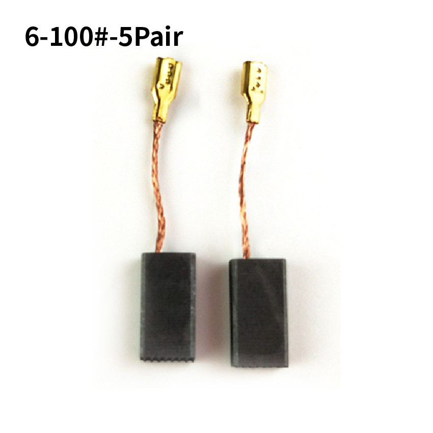 2pcs 20mm X 10mm X 8mm Carbon Motor Brush Copper Wire Bicycle Electric Electrical Electronic Power Eyelet Brushes E-bike Spare Part DC Tool