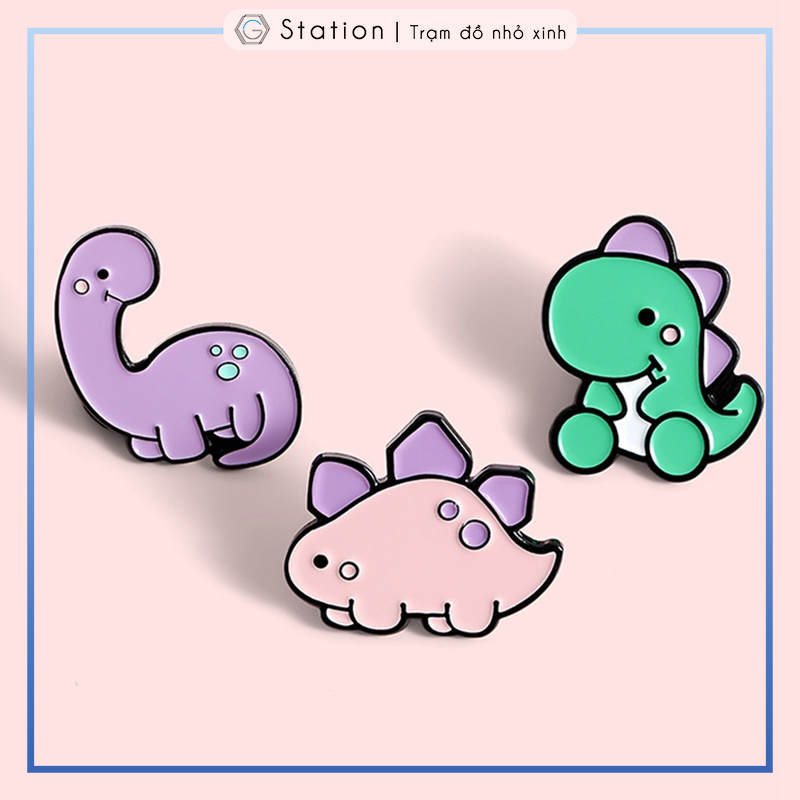 Pin cài áo khủng long chibi - GC297