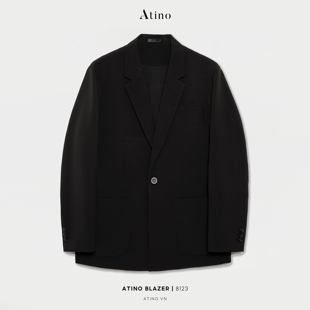 Áo khoác blazer nam ATINO thiết kế Classic 2 lớp dầy dặn phong cách Hàn