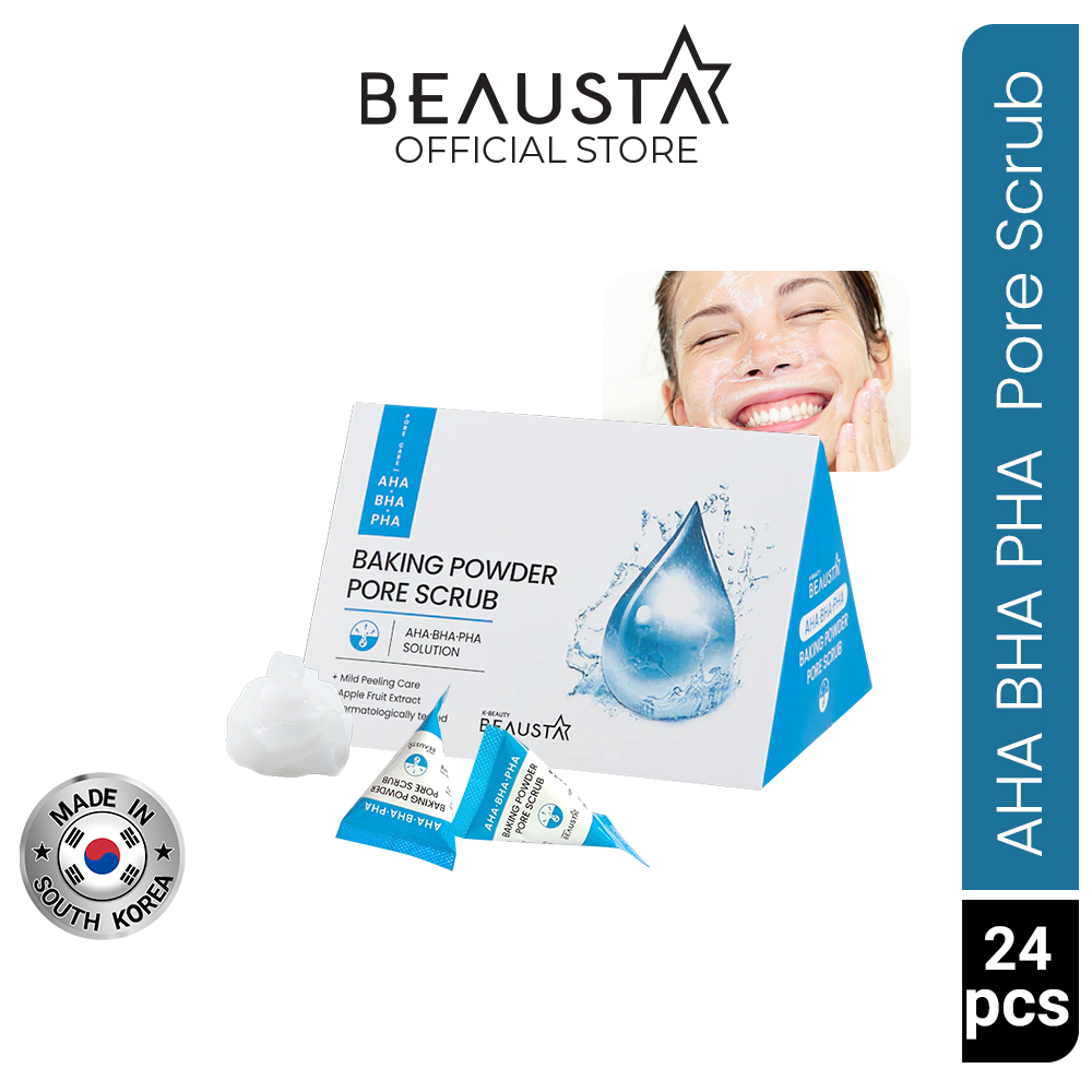 BEAUSTA AHA BHA PHA Baking Powder Pore Scrub 24pcs/7g Lazada PH