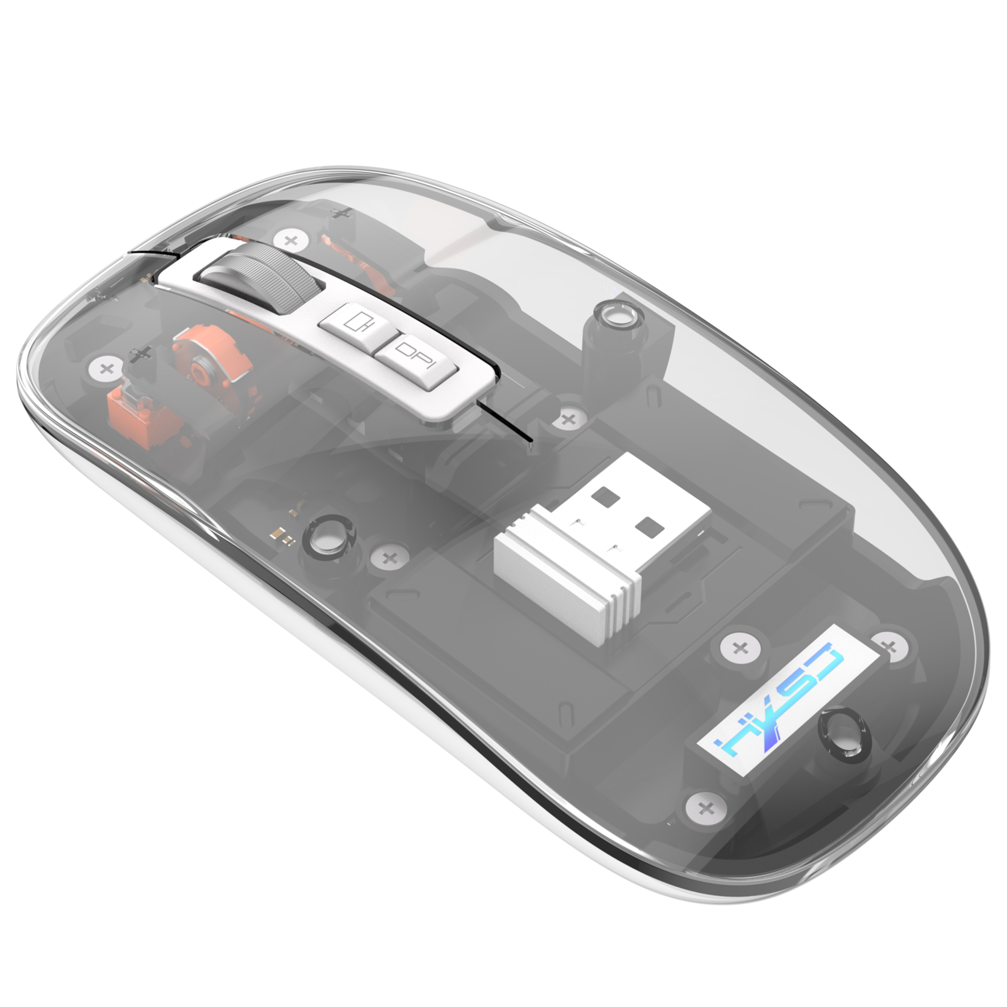 Chuột chơi game 2.4G Bluetooi-Tương Thích chuột không dây Với đèn RGB Có Thể Sạc Lại Trong Suốt chuột cho PC Gamer Máy Tính Xách Tay phụ kiện máy tính xách tay