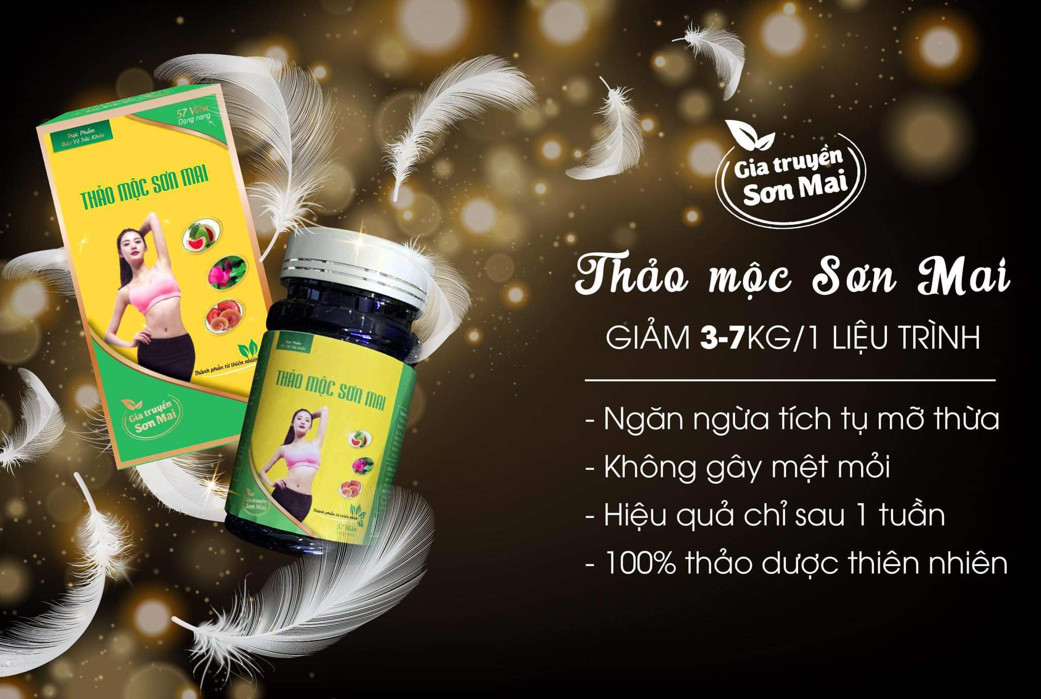 Combo 3 Thảo mộc Giảm cân Sơn Mai 57v