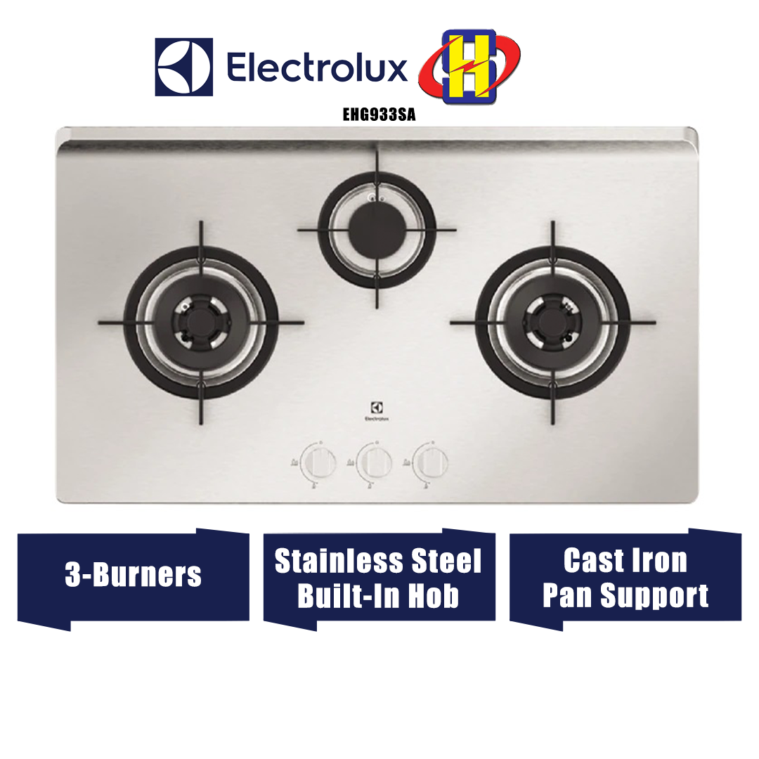 Electrolux Gas Hob (86cm) 3Burners Blue Power Flame BuiltIn Hob
