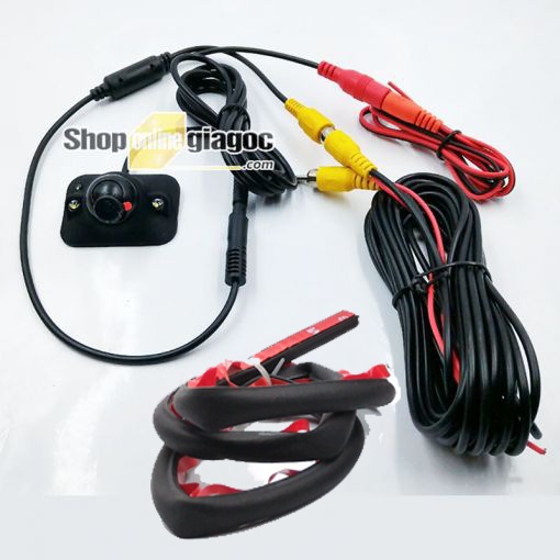 [HCM]Camera Gắn Gương Cập Lề Xoay 360 Độ 2 LED