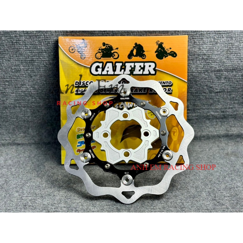 Đĩa trước KTM Size 267mm Tặng Kèm Lòng Đĩa, 4 Lỗ thông dụng Gắn được cho tất cả dòng xe đi mâm 4 Lỗ thông dụng