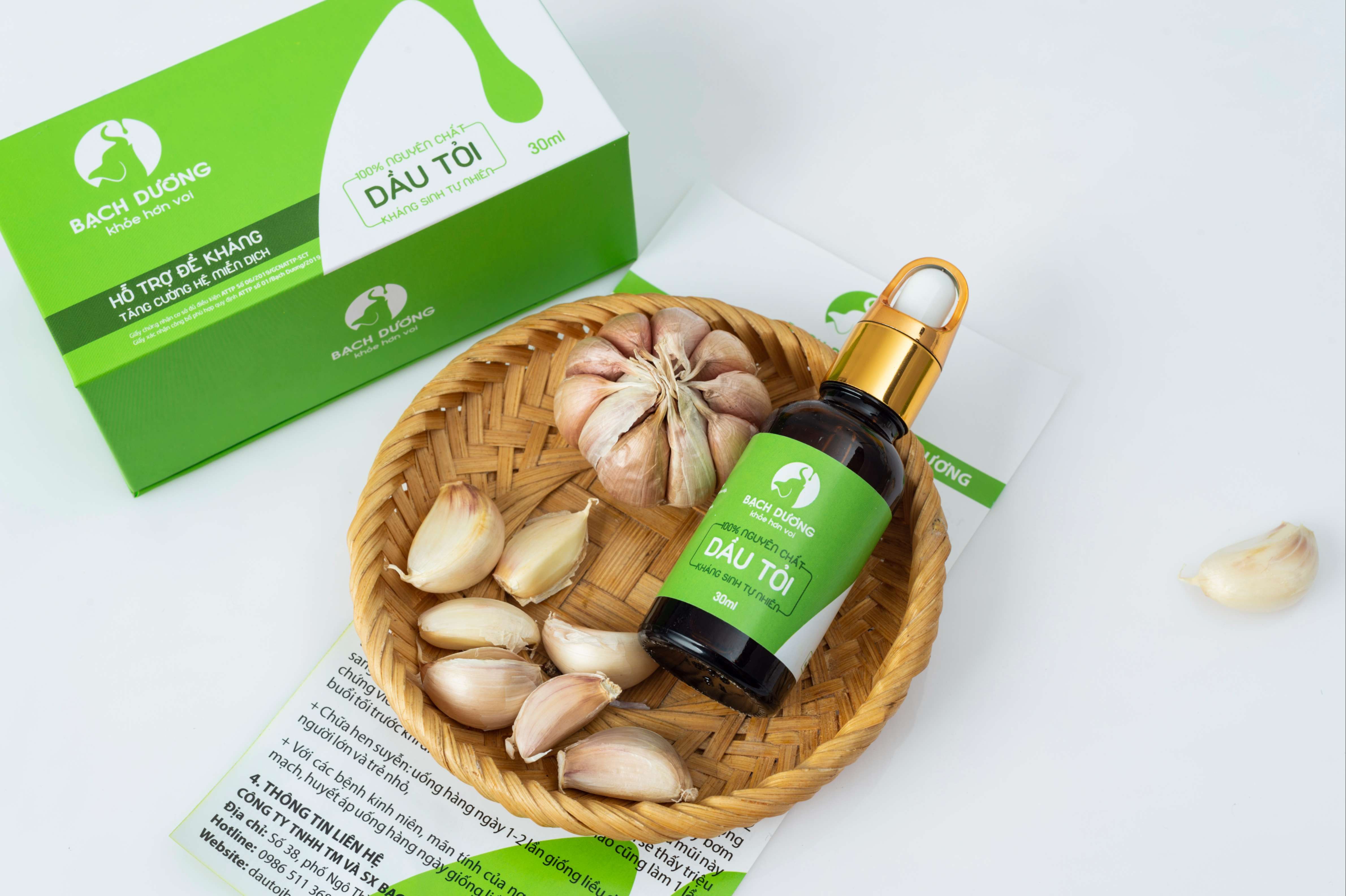 Dầu tỏi Bạch Dương - Lọ 30ml