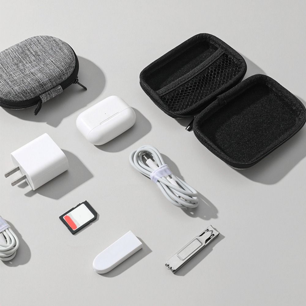 MISAP Multifunctional Digital Storage Bag Earphone U Disk Protective Cover Portable Accessories Charger Data Cable Organizer