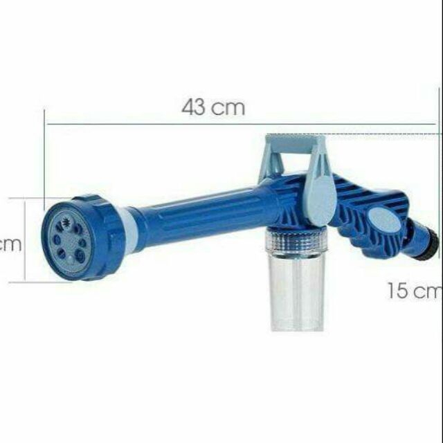 Súng Xịt Nước Tăng Áp 8 Chế Độ Rửa Xe