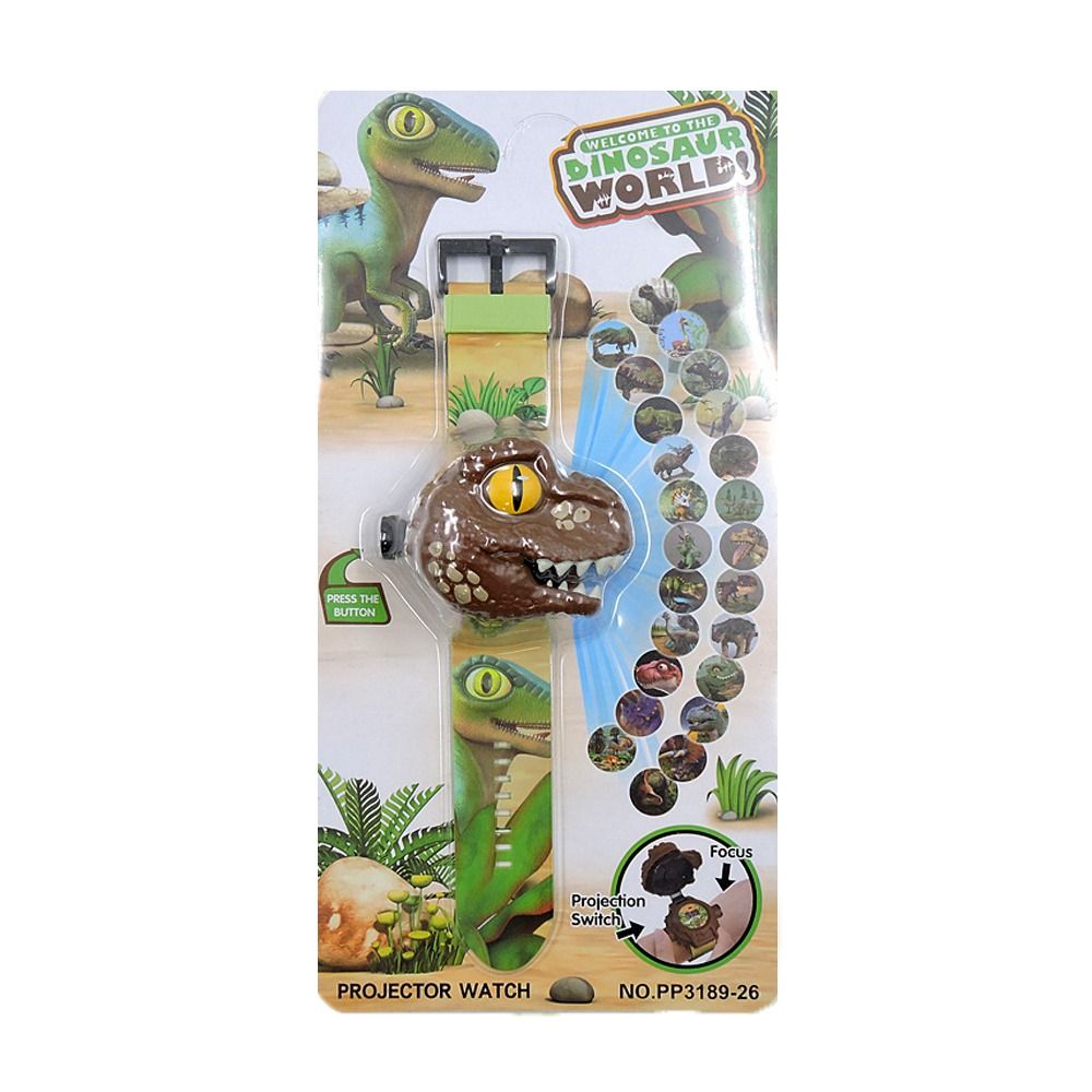 JUDIT Bé gái Trẻ em Đồng hồ sinh viên Tyrannosaurus Rex Áo ba lỗ LED Hoạt hình Đồng hồ trẻ em Đồng hồ đeo tay kỹ thuật số Đồng hồ chiếu hình khủng long