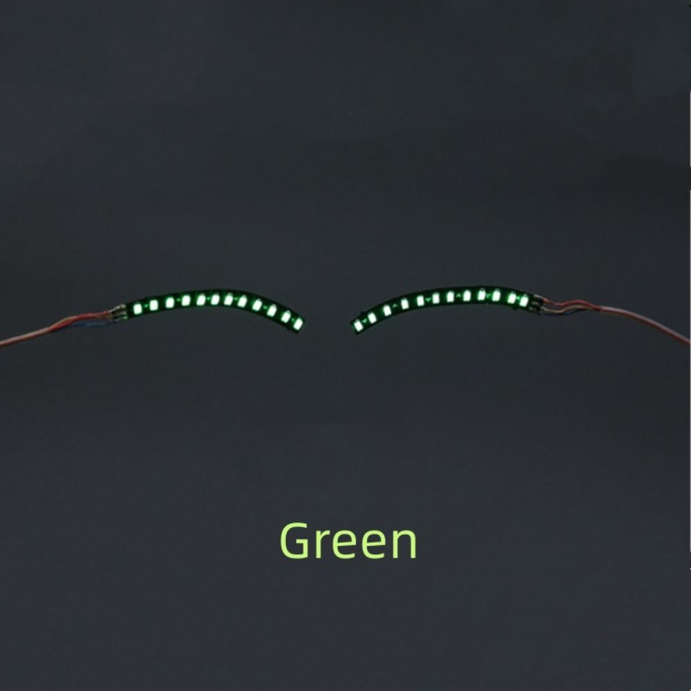INFILARY 1 Pair Shining Up LED Light False Eyelashes Waterproof Eye Makeup False Eyelashes Unisex Party Makeup Luminous Eyelash Party