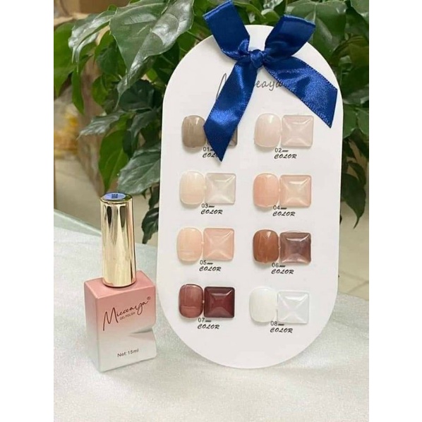 Sơn Thạch Vandonnie Mieauga Set 8 màu [ Tặng Bảng Màu ] - sinailmi