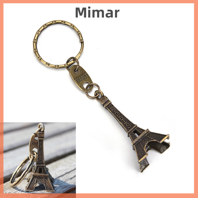 🔥🔥🔥【Fast Shipping】 Paris Retro Mini Eiffel Tower Model Cute Keychain Keyfob Eiffel Tower Figurines Eiffel Tower Keychain