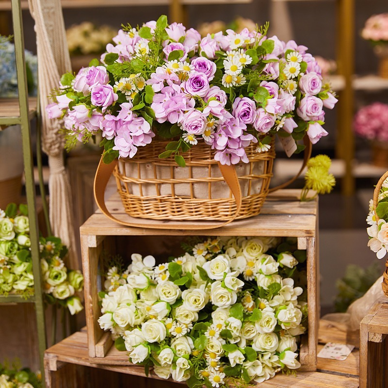 Rose Chamomile Combination Flower Soft Rose Artificial Flower