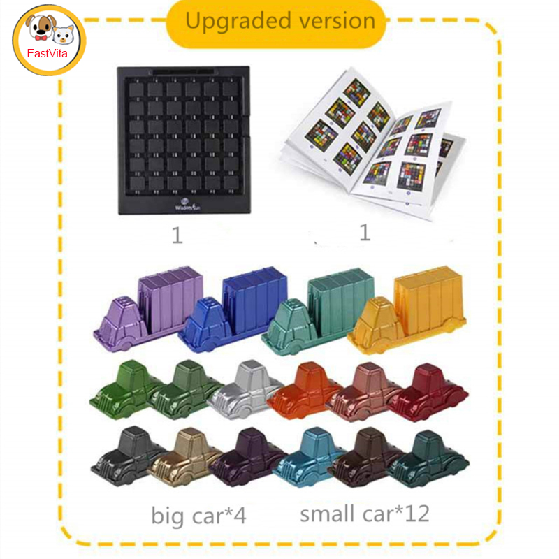 Rush Hour Traffic Jam Logic Game Children Car Set Logical Thinking Reasoning Board Game