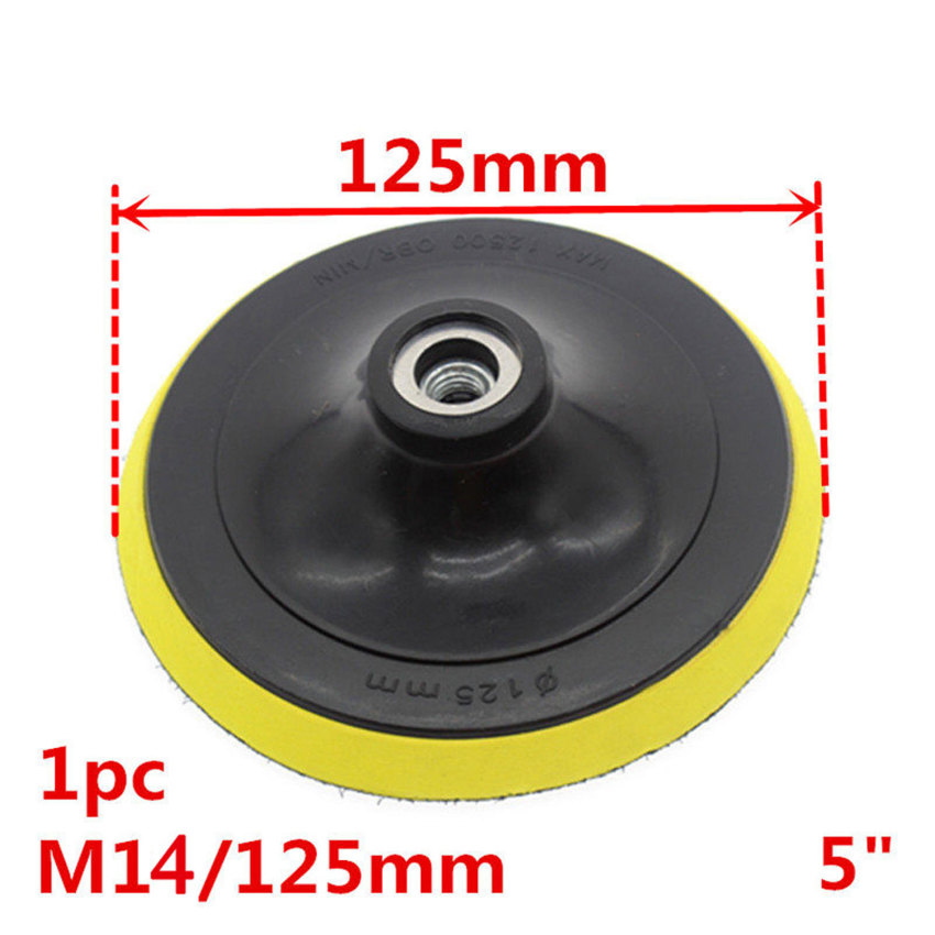 4/5inch Polishing Disc Flocking Sanding Disc Self Adhesive Drill Rod Car Paint Care Polishing Pad For Electric Polisher