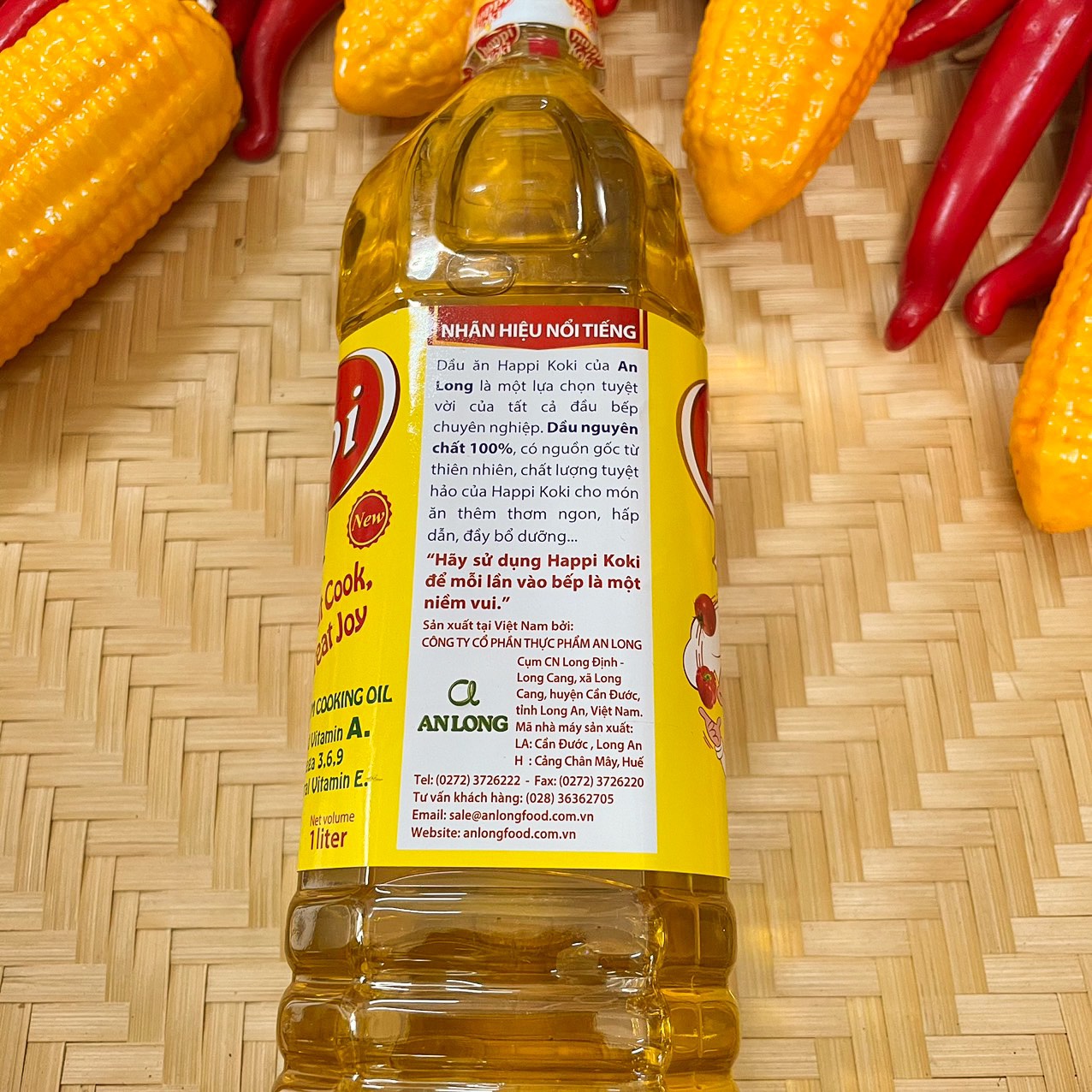 DẦU ĂN CAO CẤP HAPPY KOKI 1LÍT