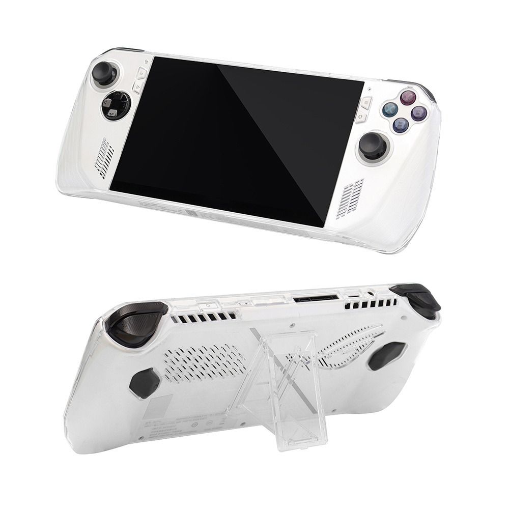 【Hot-Selling】 For ROG Ally Transparent Protective Case Shockproof Back Cover With Bracket Handheld Console Full Coverage Game Accessory.