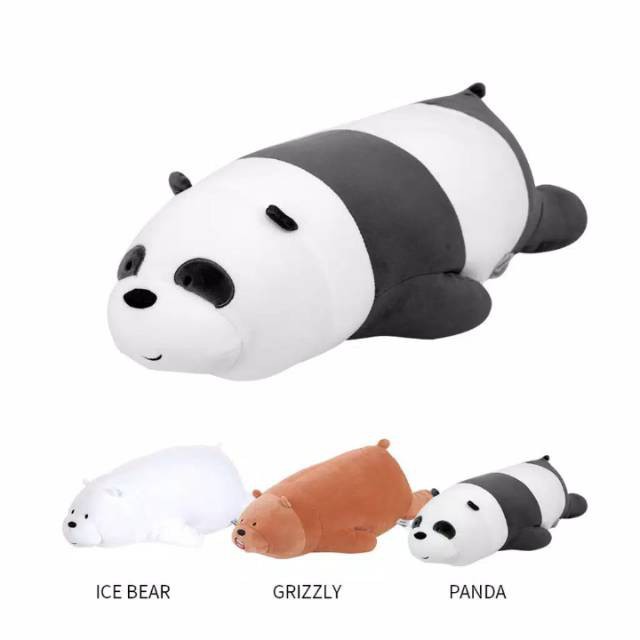 Gấu bông nằm Miniso x We Bare Bears Ice Bears