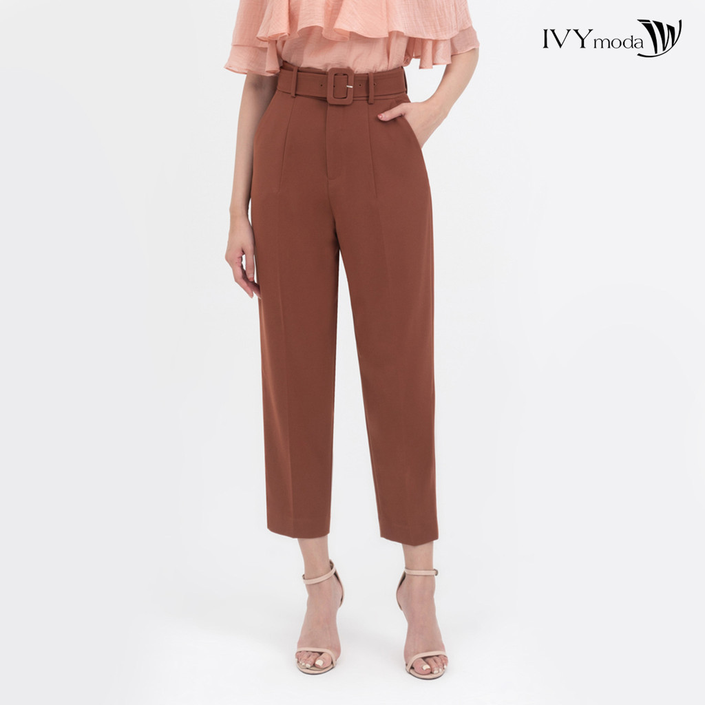 Quần baggy phối đai IVY moda MS 22M8250