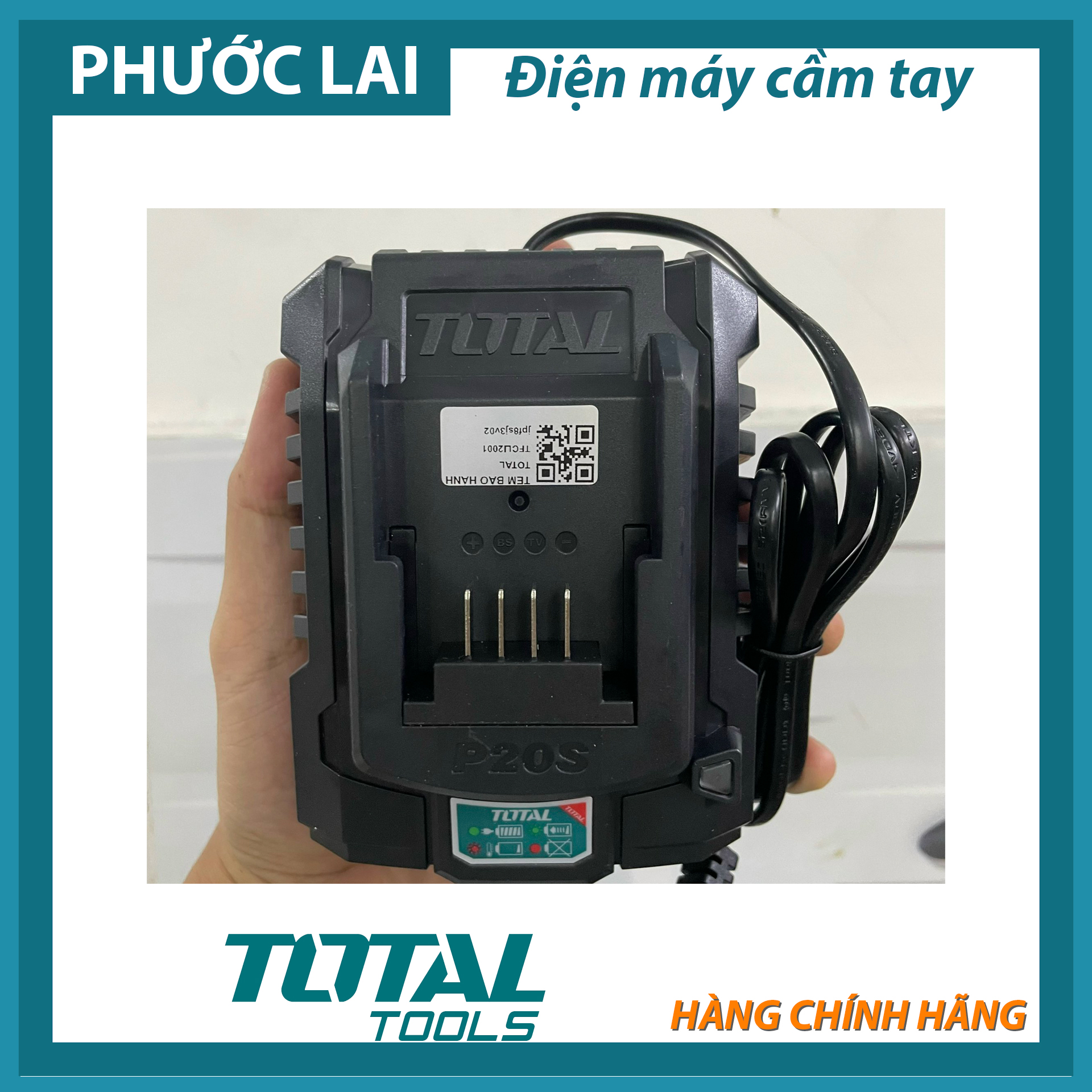 Sạc pin total 20V TFCLI2001