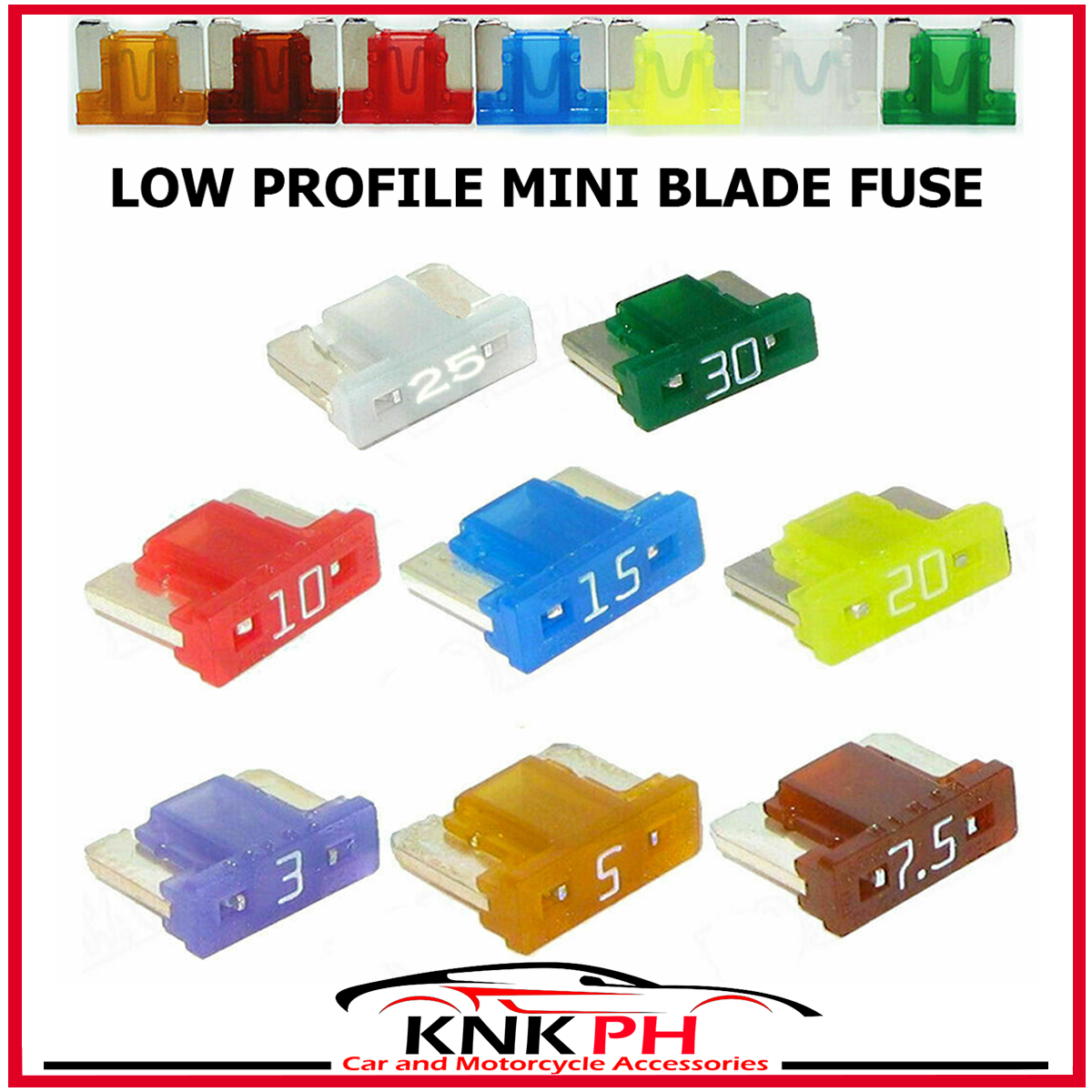 1PC Car Automotive Low Profile Mini Blade FUSE Lazada PH