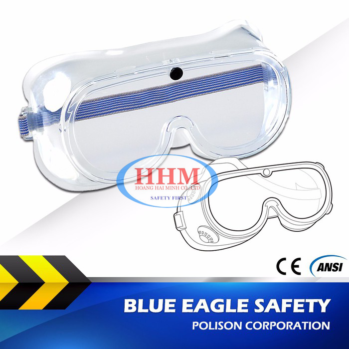 Kính chống bụi - chống hóa chất Blue Eagle NP105