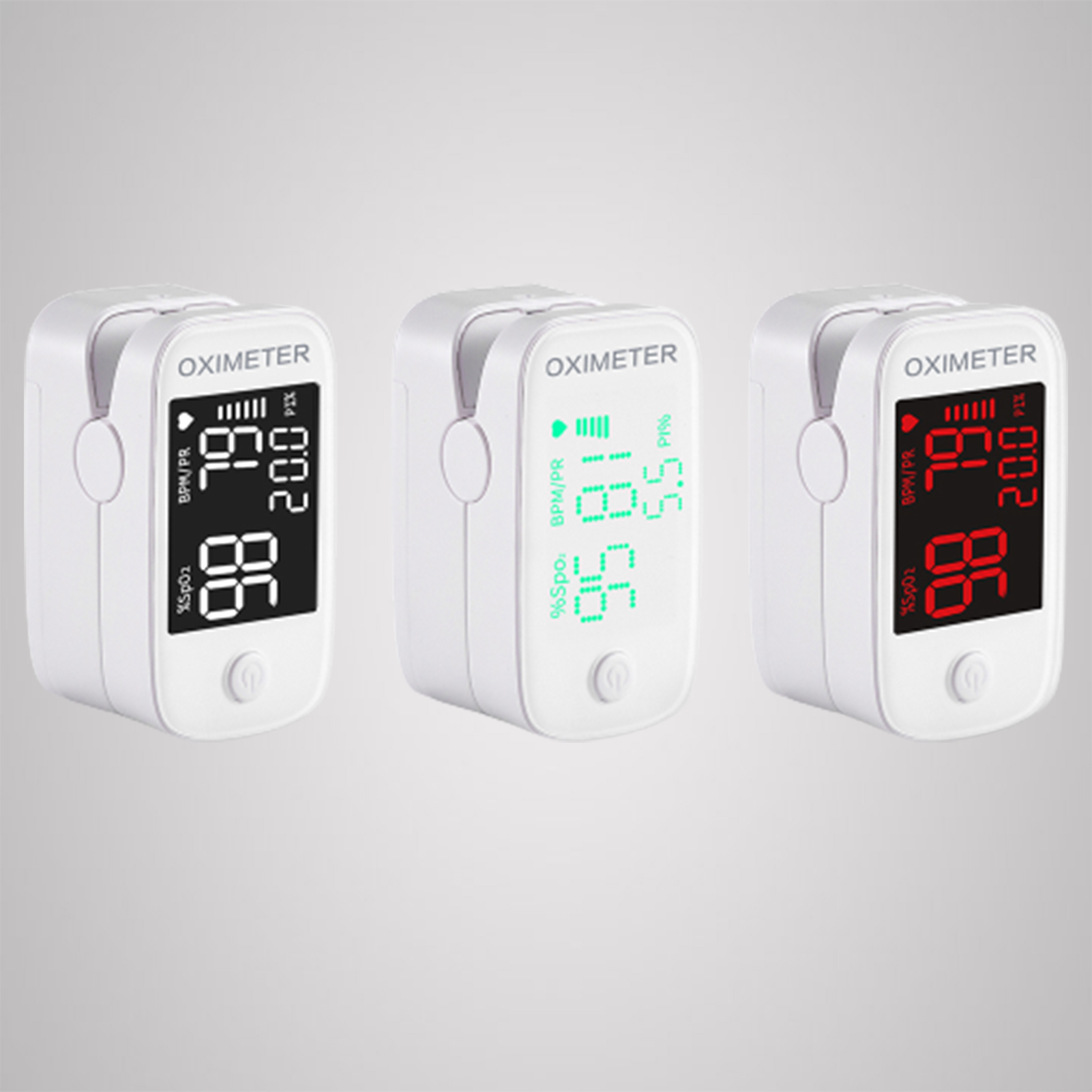 Oxygen Meter Finger Pulse Oximeter with Pulse Rate Measurements and