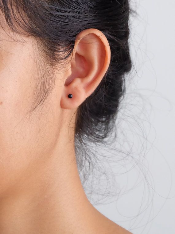 hoa tai Bạc đính đá 2 chọn lựa vuông và tròn 4,5 li