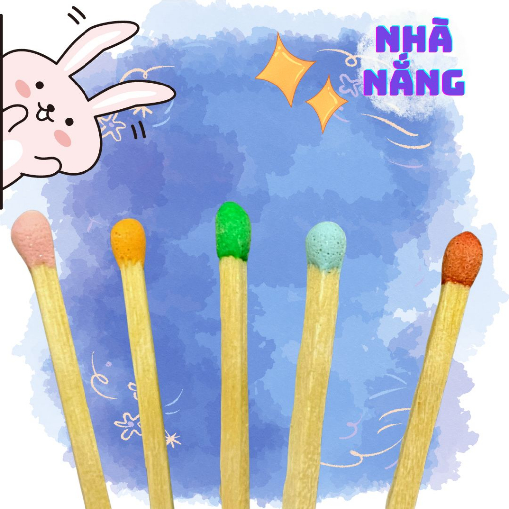 DIÊM DÀI ĐỐT NẾN THƠM NHIỀU MÀU SẮC