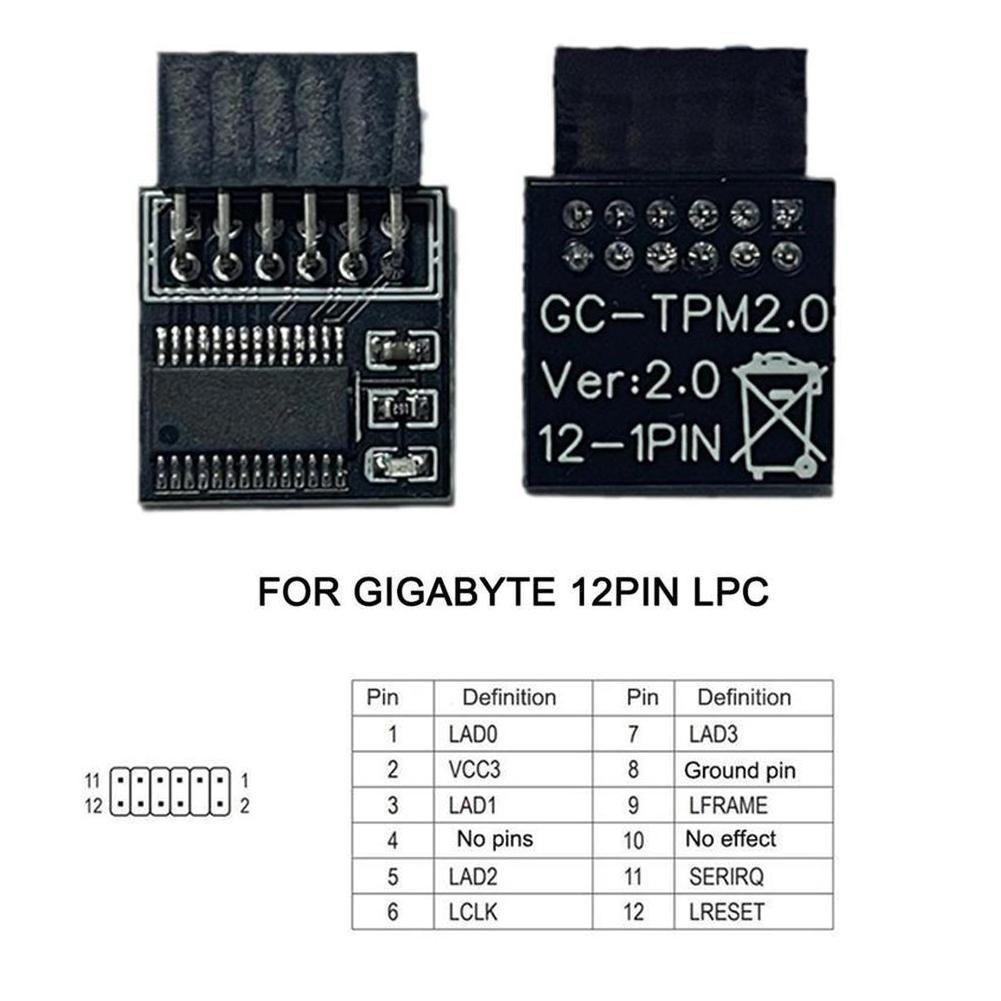 TPM 2.0 Encryption Security Module Support Multi-brand K5H7
