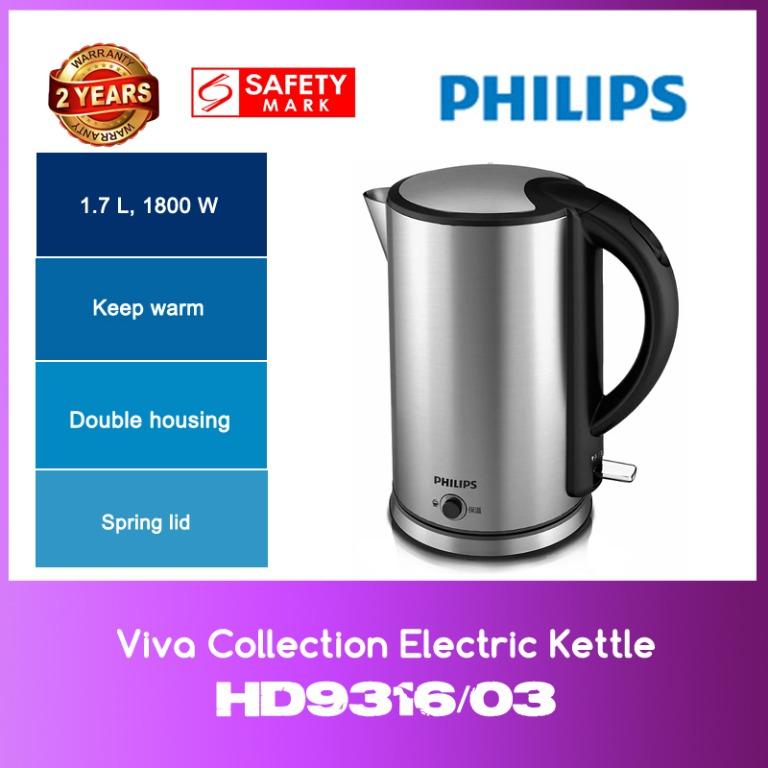 Philips HD9316/03 Viva Collection Electric Kettle WITH 2 YEARS WARRANTY Lazada Singapore