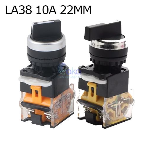 Công Tắc Xoay Tủ Điện LA38 2-3 Vị Trí Phi 22 Cho Điều Khiển