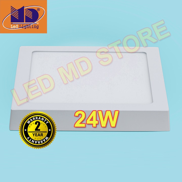 Đèn Led ốp trần Vuông 24W đường kính 28.5 cm, phù hợp với không gian có diện tích 10 tới 12m2 bền, rẻ, đẹp, giá bình dân, bảo hành 24 tháng