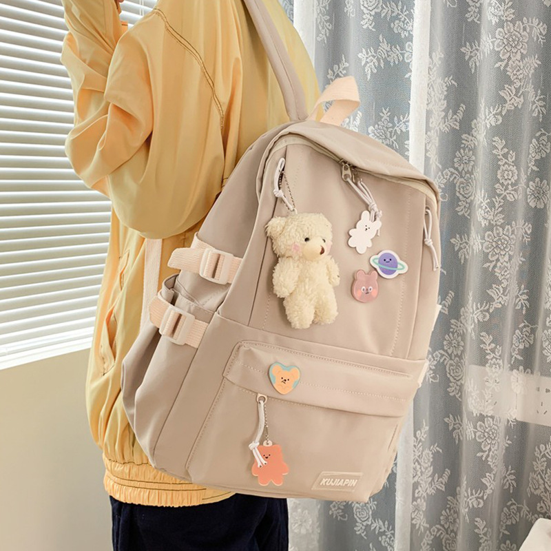 JOYNCLEON Student Large Capacity School Bag Trendy Harajuku Backpack No