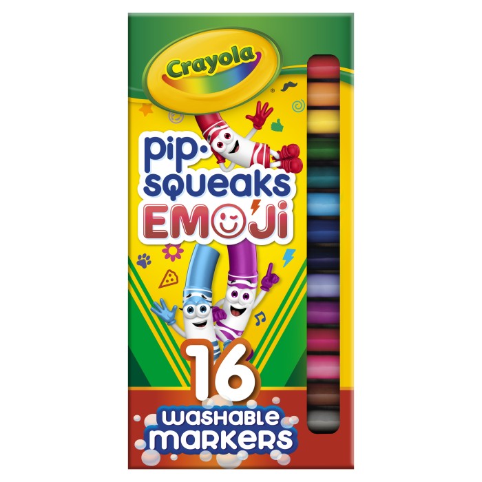 Target Pip Squeaks Crayola Pip Squeaks Emoji Isi 16 Ct Nontoxic