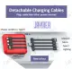 (SG STOCK) 4in1 Portable Fast Charging 20000 30000 mAh LED Power Bank Detachable Cable Compatible Apple iPhone 15 14 13 Samsung S23 S22. 