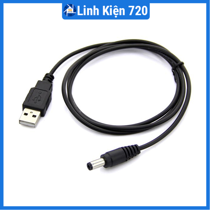 Dây USB jack cắm DC 5.5x2.1mm