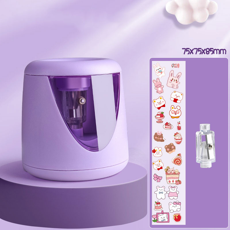 pencil sharpener bear shape cute automatic sharpener electric pencil cutter for children elementary school students fully automatic