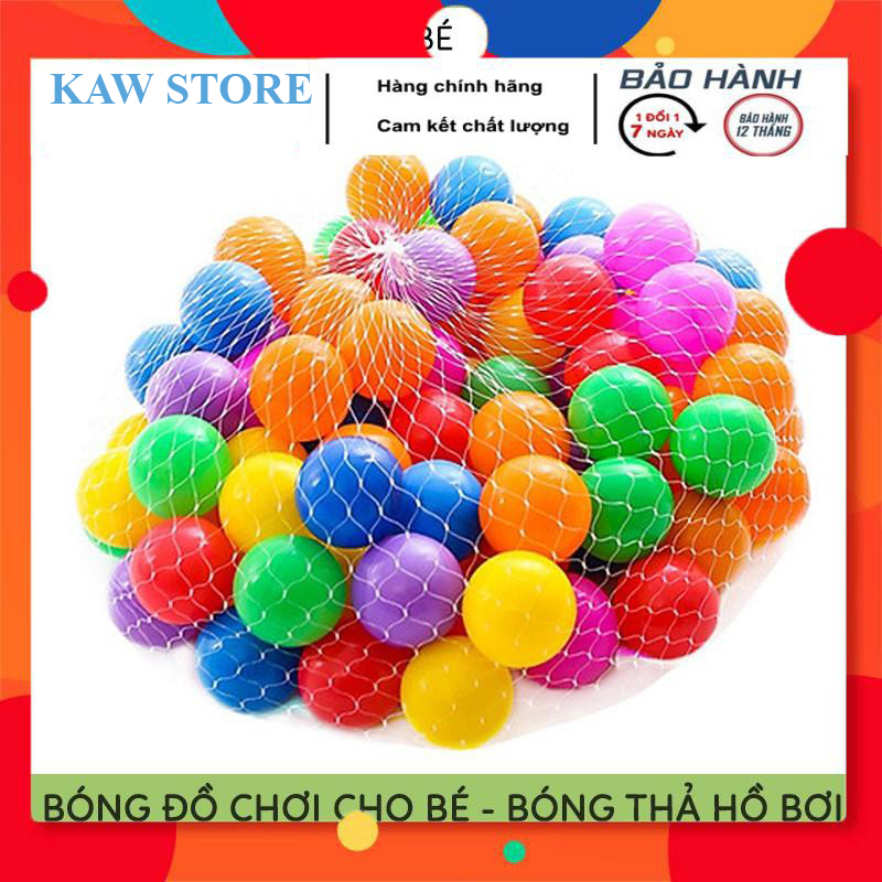 Túi 100 quả bóng nhựa nhiều màu, banh nhựa cho bé thỏa sức vui chơi[ Hot 2022 ] hàng Việt Nam, Bóng Nhựa Nhà Banh Đồ chơi trẻ em cho bé chơi nhà bóng lều bóng – KAW STORE
