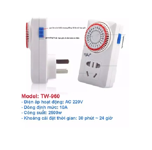 Ổ cắm hẹn giờ cơ TW960