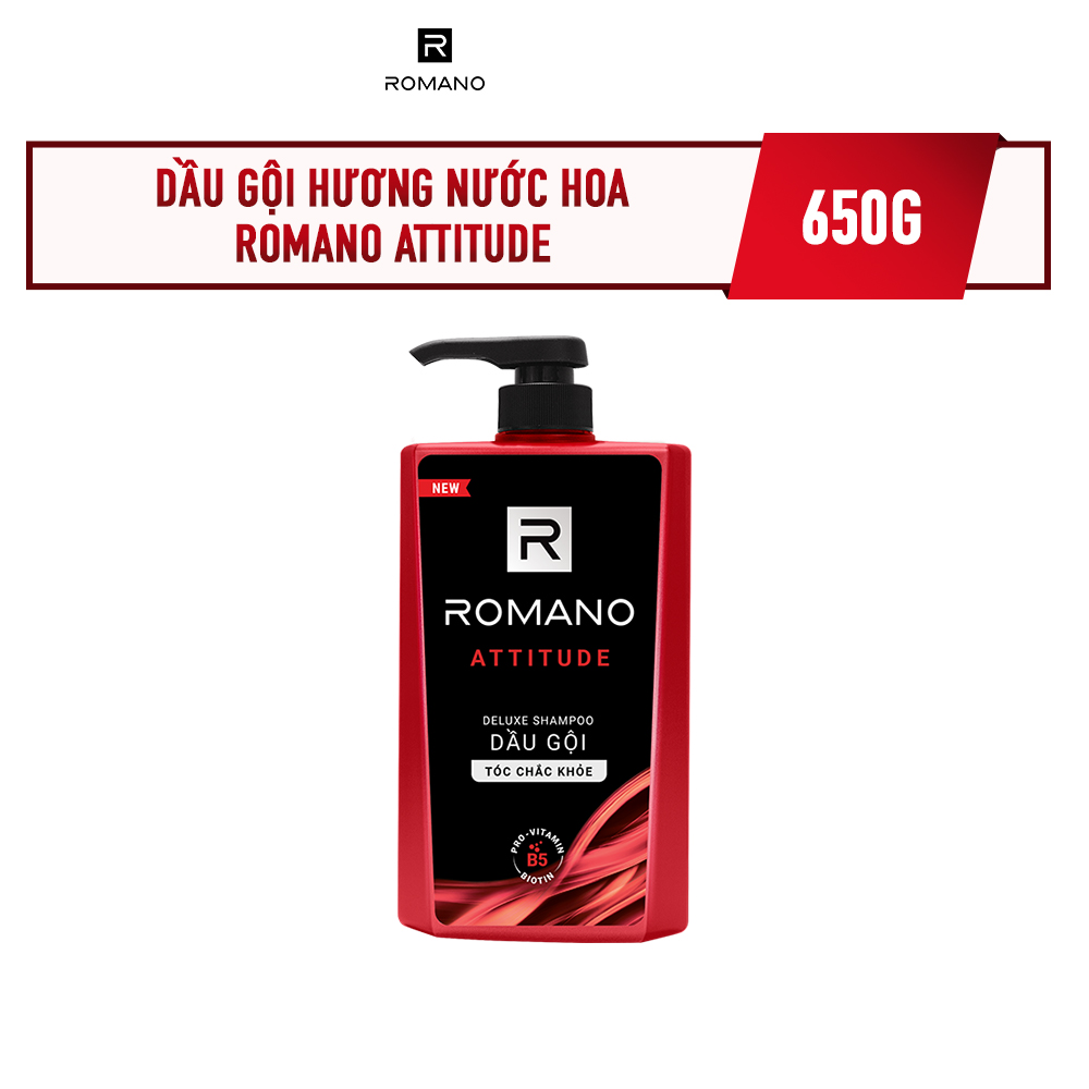 Dầu Gội Romano Hương Nước Hoa 650g Force Deluxe Shampoo