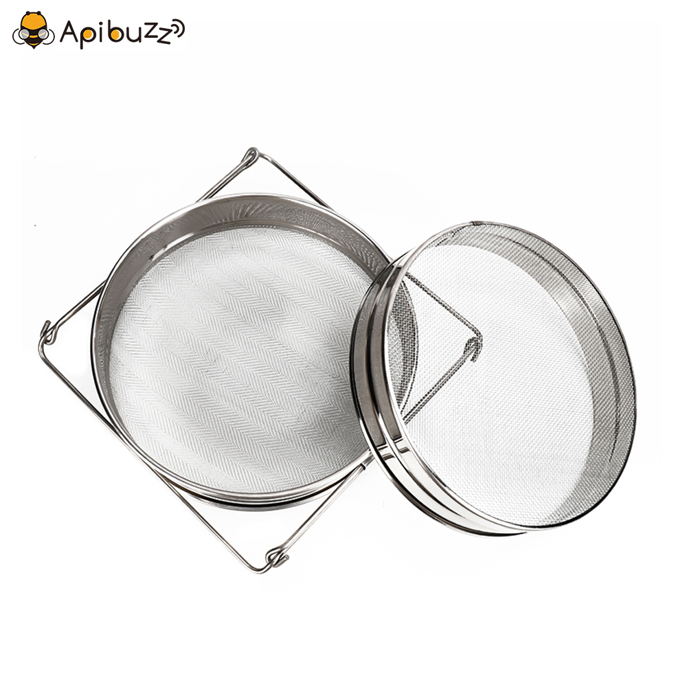 Honey Filters Double Sieves Honey Strainer Yogurt Filter Beekeeping Honey Processing Equipment
